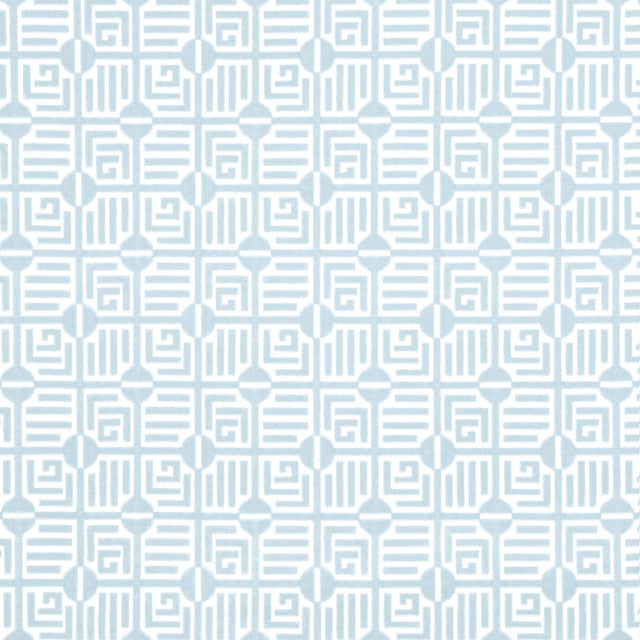 Thibaut Labyrinth Velvet Spa Blue Fabric