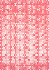Thibaut LABYRINTH VELVET Coral Fabric
