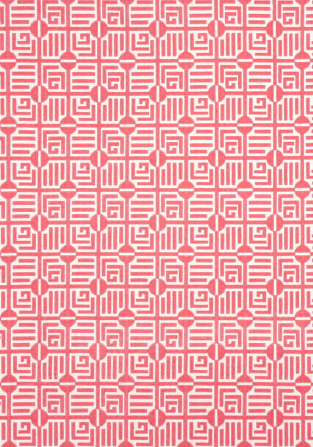 Thibaut LABYRINTH VELVET Coral Fabric