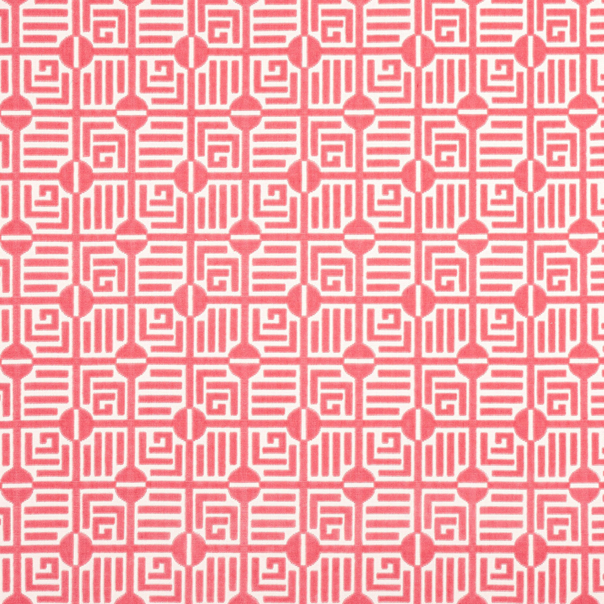 Thibaut Labyrinth Velvet Coral Fabric