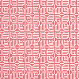 Thibaut Labyrinth Velvet Coral Fabric