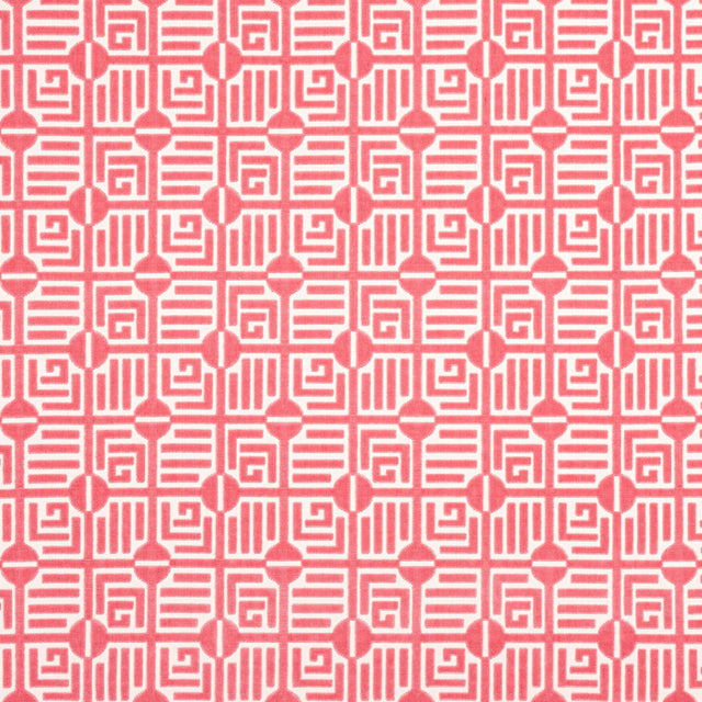 Thibaut Labyrinth Velvet Coral Fabric