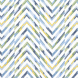 Thibaut Hamilton Embroidery Blue And Yellow Fabric