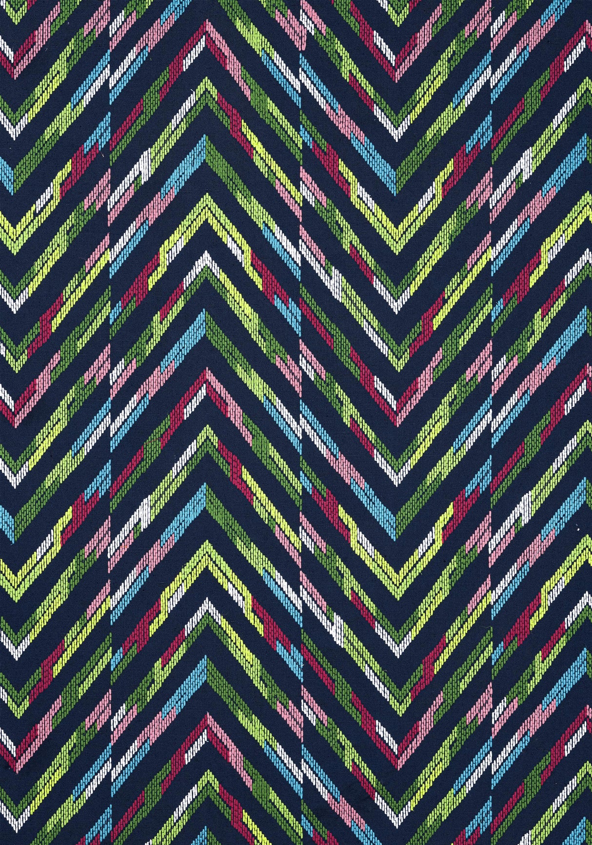 Thibaut HAMILTON EMBROIDERY Navy Fabric