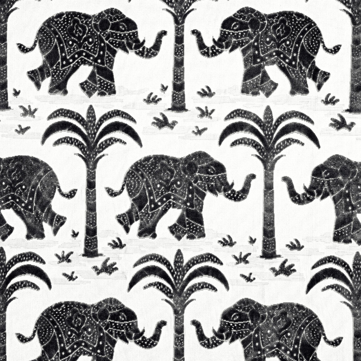 Thibaut ELEPHANT VELVET Black Fabric