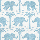 Thibaut ELEPHANT VELVET French Blue Fabric