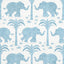 Thibaut ELEPHANT VELVET French Blue Fabric