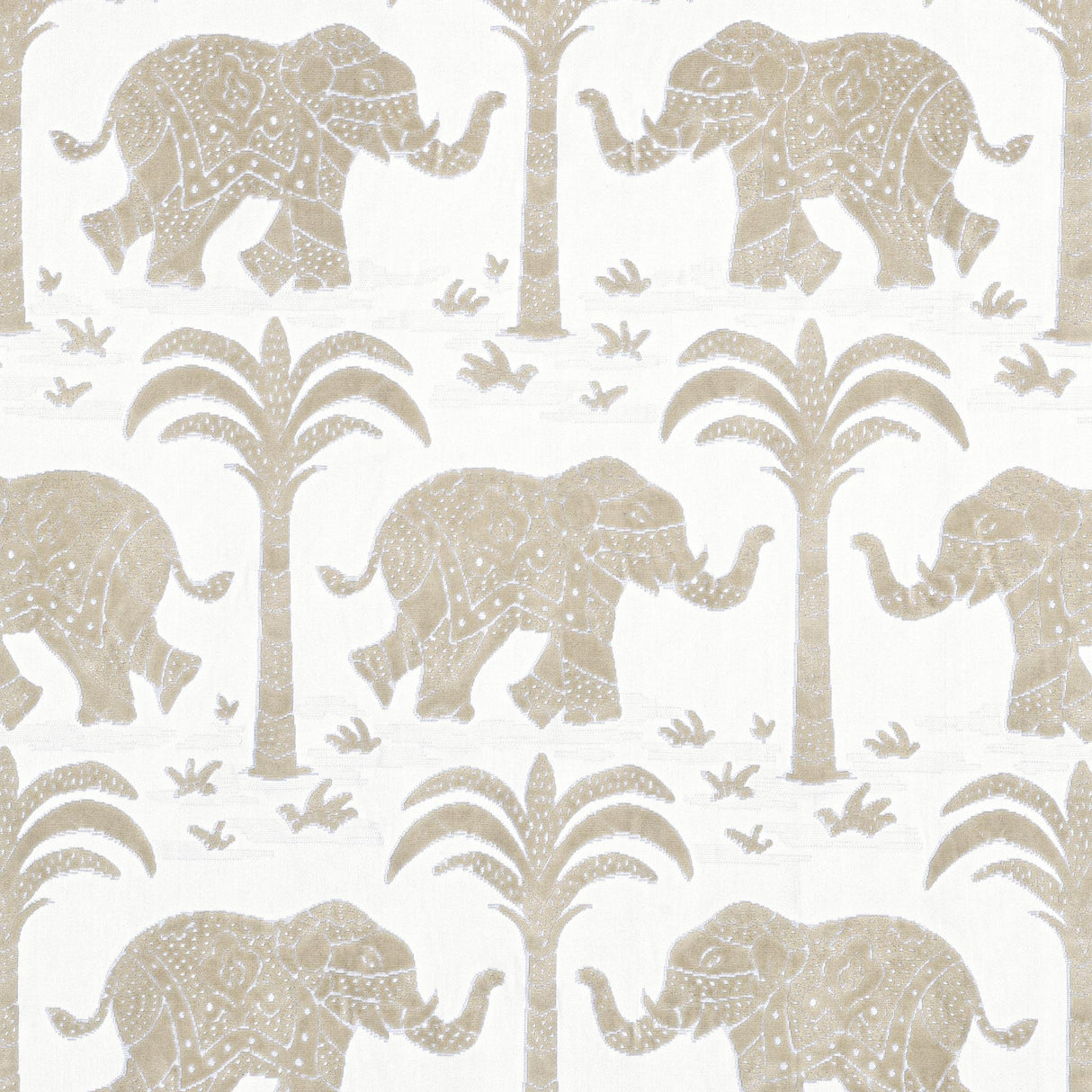 Thibaut ELEPHANT VELVET Beige Fabric