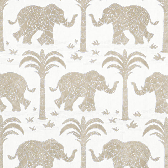 Thibaut ELEPHANT VELVET Beige Fabric