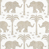 Thibaut Elephant Velvet Beige Fabric