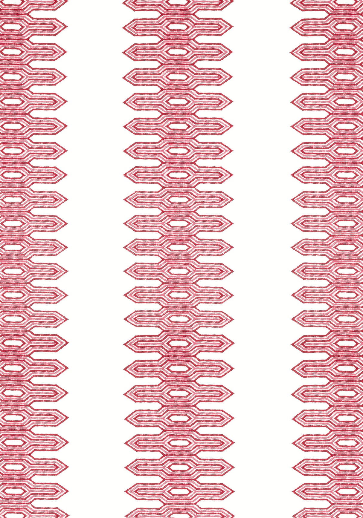 Thibaut NOLA STRIPE EMBROIDERY Pink Fabric