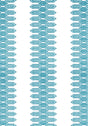 Thibaut NOLA STRIPE EMBROIDERY Aqua Fabric