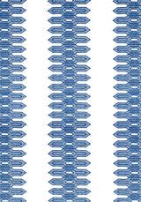 Thibaut NOLA STRIPE EMBROIDERY Navy Fabric