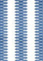 Thibaut NOLA STRIPE EMBROIDERY Navy Fabric