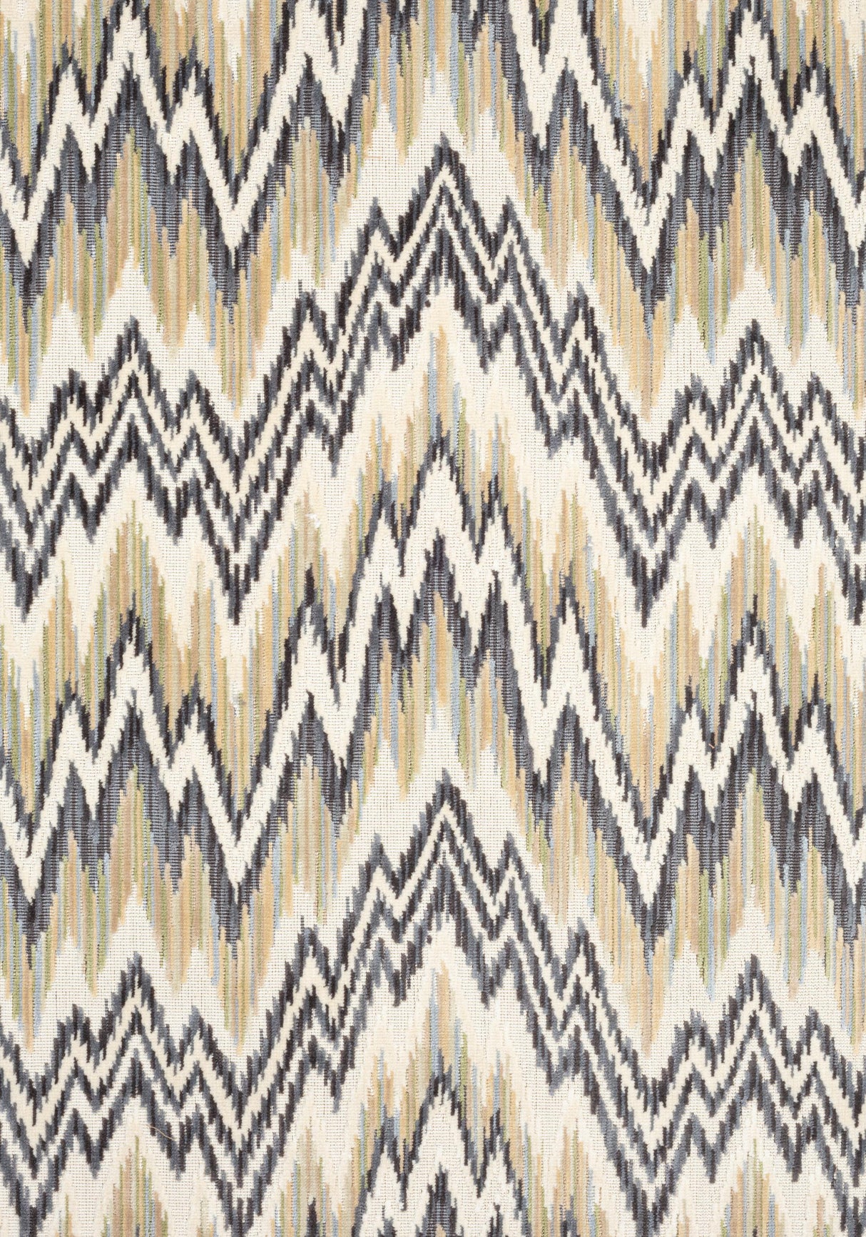 Thibaut RHYTHM VELVET Grain and Charcoal Fabric