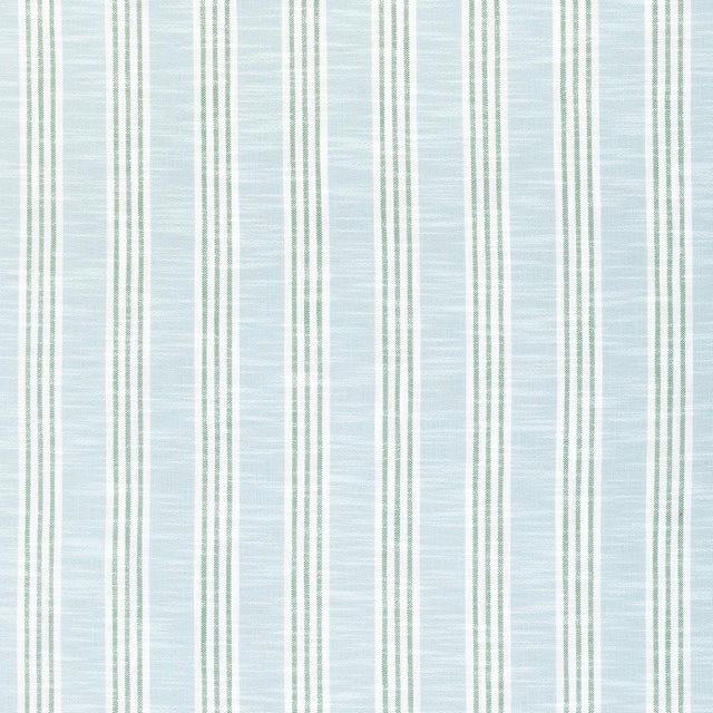 Thibaut Southport Stripe Seafoam And Kelly Green Fabric