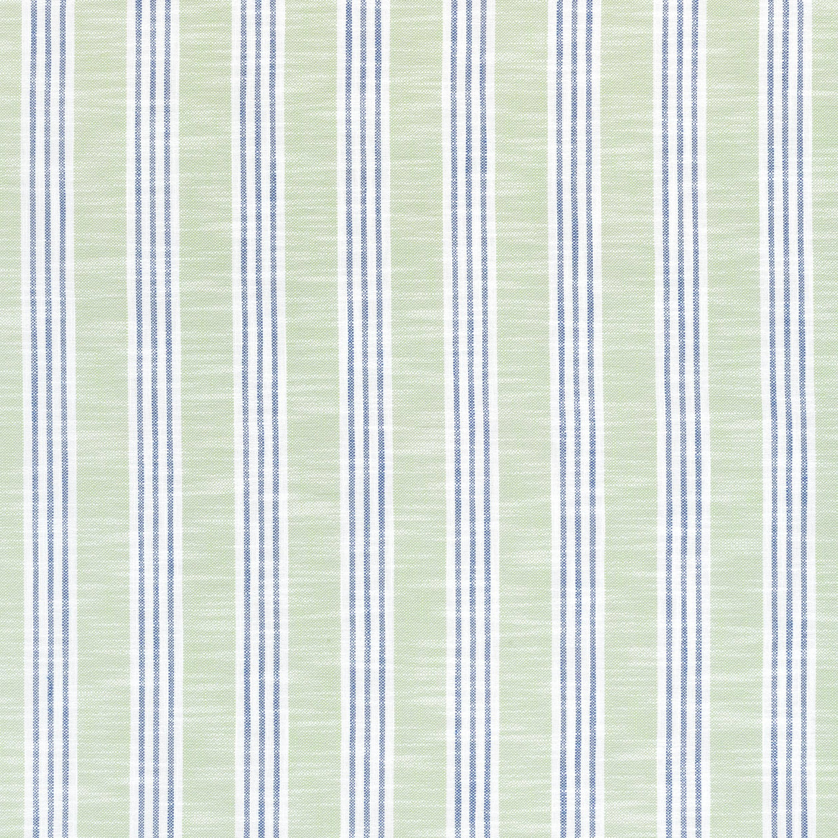 Thibaut Southport Stripe Green Apple And Royal Fabric