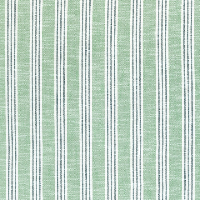 Thibaut Southport Stripe Kelly Green And Navy Fabric