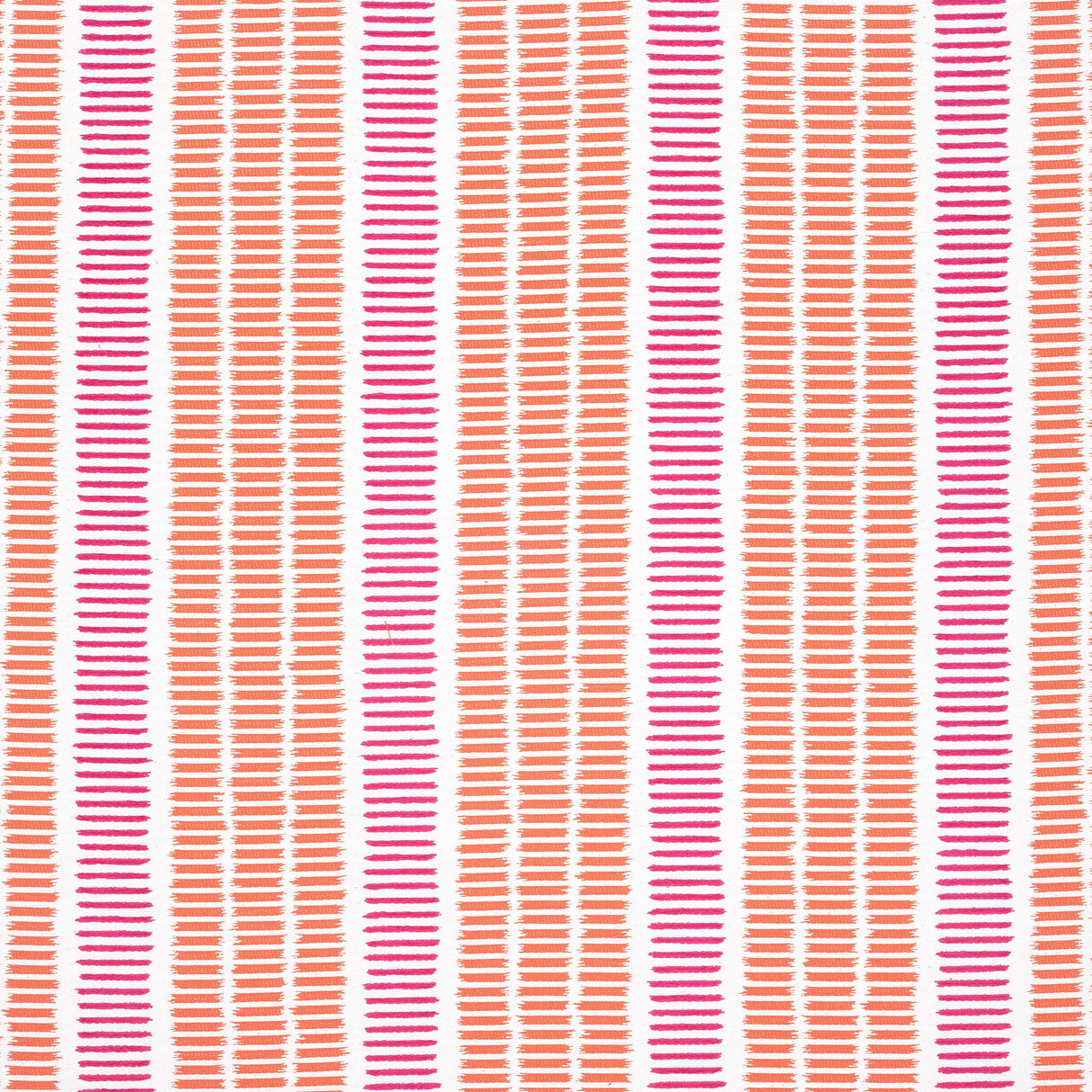 Thibaut Topsail Stripe Coral And Peony Fabric