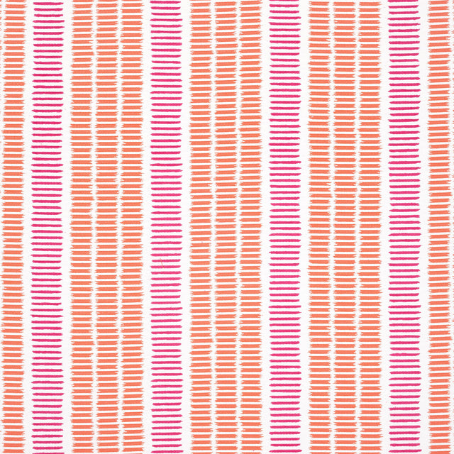 Thibaut Topsail Stripe Coral And Peony Fabric