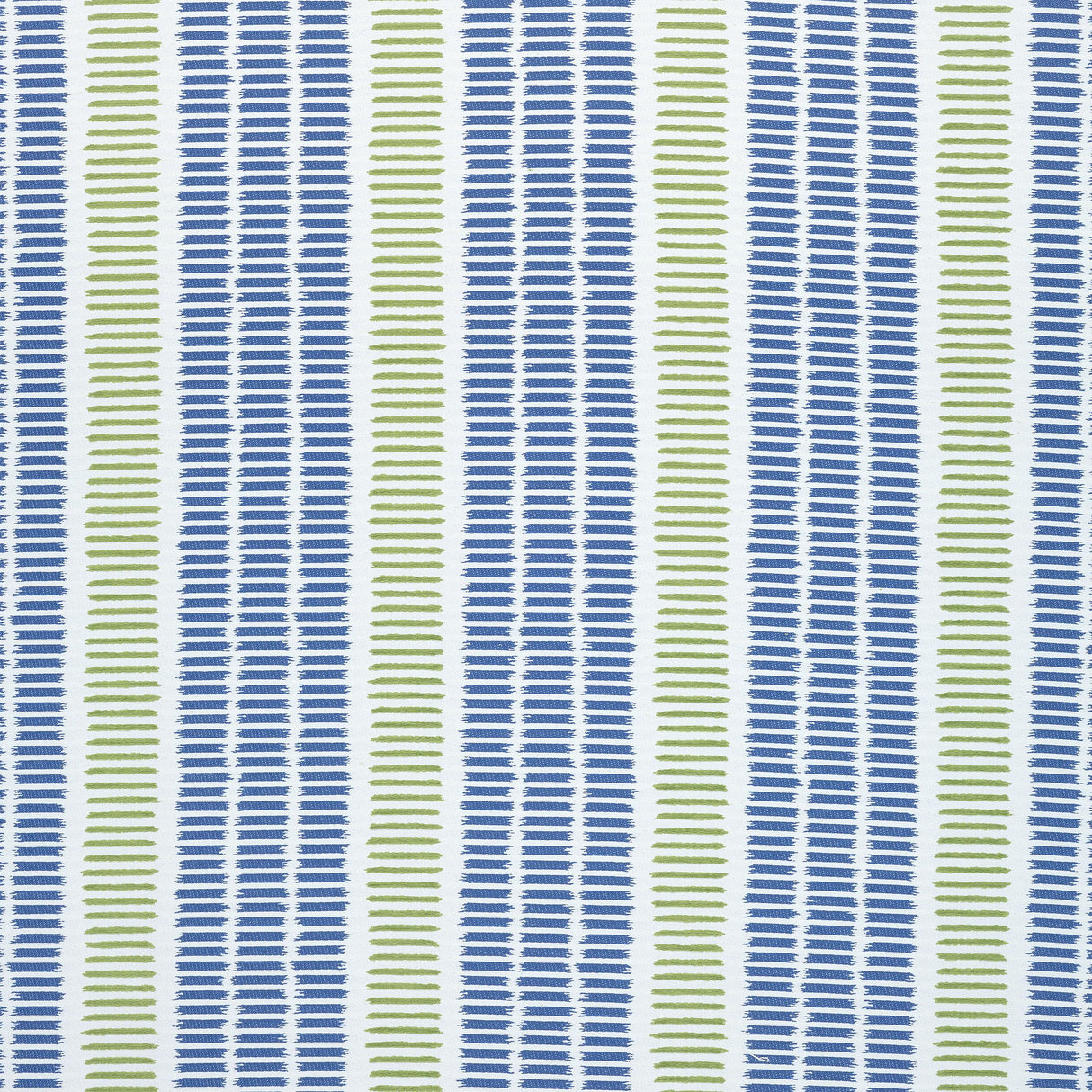 Thibaut Topsail Stripe Royal And Green Apple Fabric