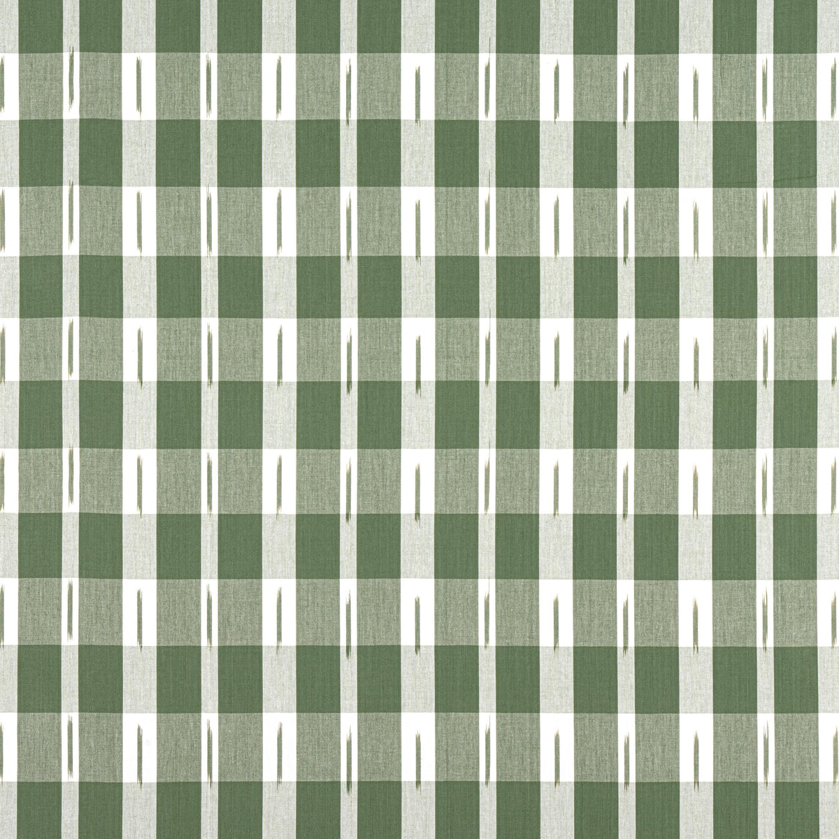Thibaut Ellastone Check Green Fabric