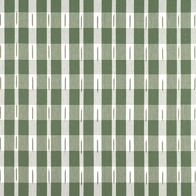 Thibaut Ellastone Check Green Fabric
