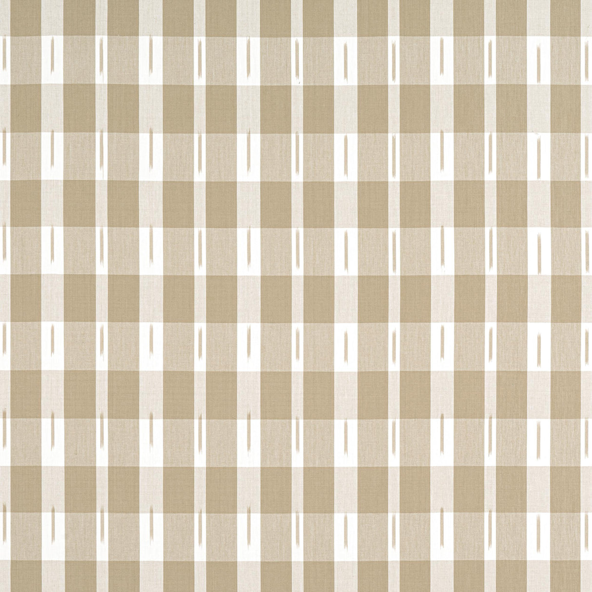 Thibaut Ellastone Check Beige Fabric