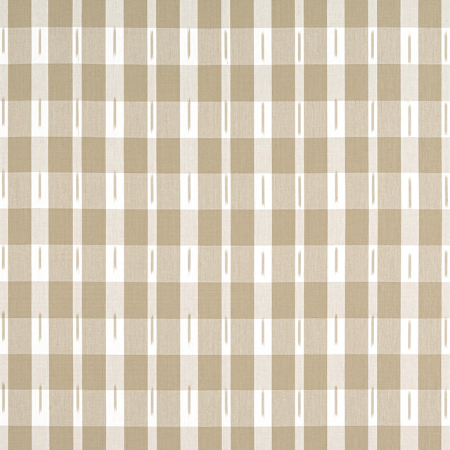 Thibaut Ellastone Check Beige Fabric