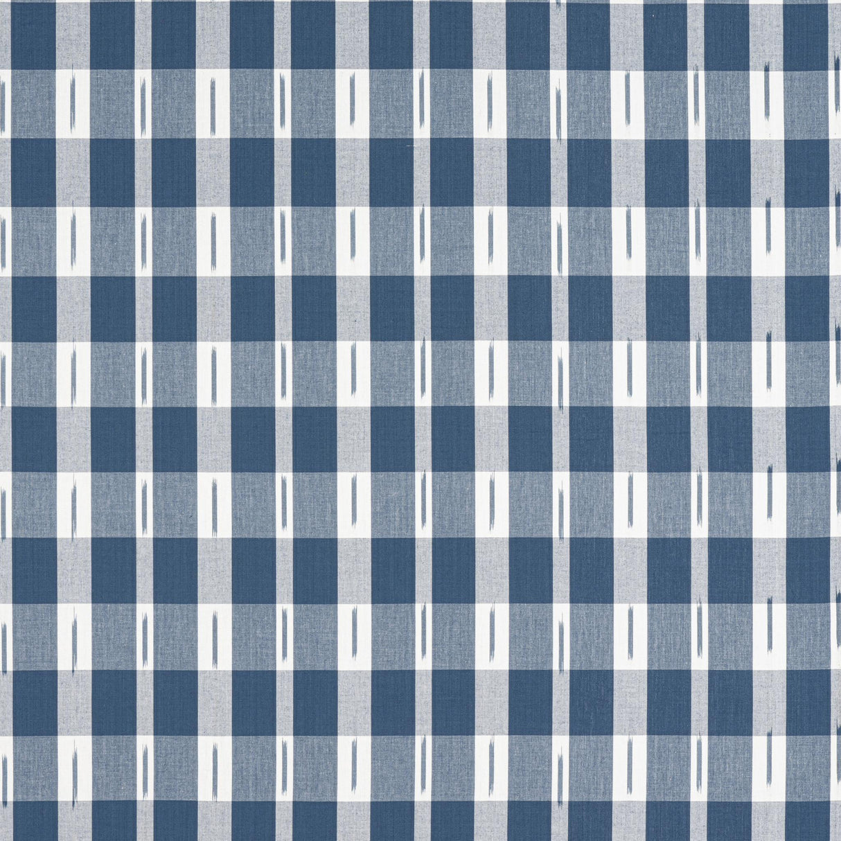 Thibaut ELLASTONE CHECK Navy Fabric
