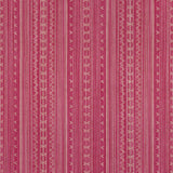 Thibaut Charter Stripe Embroidery Raspberry Fabric
