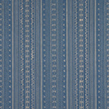 Thibaut Charter Stripe Embroidery Navy Fabric