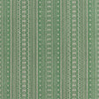 Thibaut CHARTER STRIPE EMBROIDERY Green Fabric