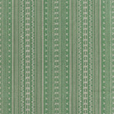 Thibaut CHARTER STRIPE EMBROIDERY Green Fabric