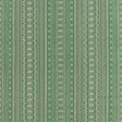 Thibaut Charter Stripe Embroidery Green Fabric