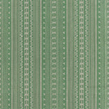 Thibaut Charter Stripe Embroidery Green Fabric