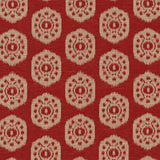 Thibaut Circle Ikat Red Fabric