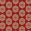 Thibaut Circle Ikat Red Fabric