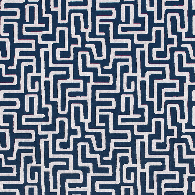 Thibaut Terrace Lane Navy Fabric