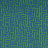 Thibaut TERRACE LANE Blue and Green Fabric