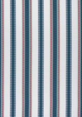 Thibaut SAMBA STRIPE Teal and Cranberry Fabric