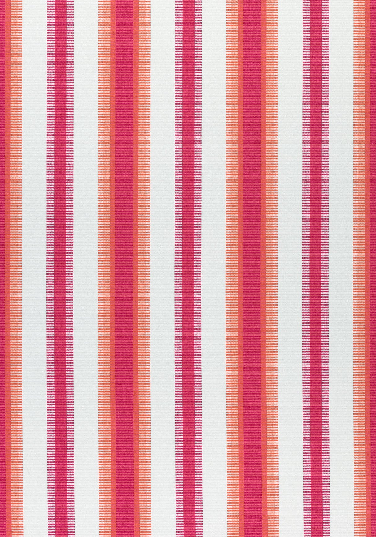 Thibaut SAMBA STRIPE Magenta and Coral Fabric
