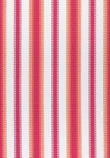 Thibaut SAMBA STRIPE Magenta and Coral Fabric