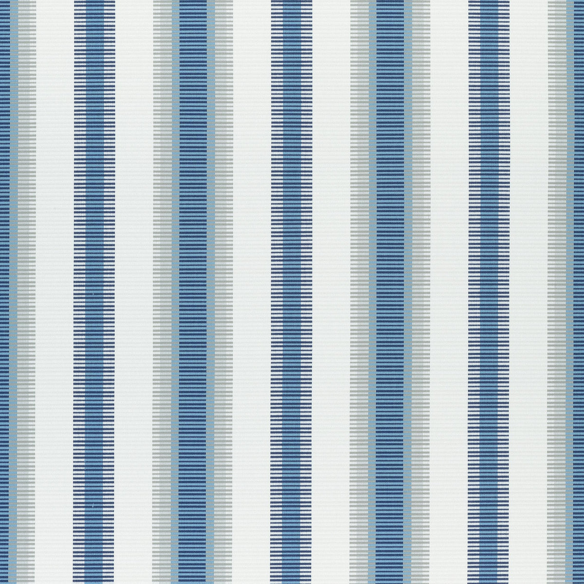 Thibaut Samba Stripe Navy And Nickel Fabric