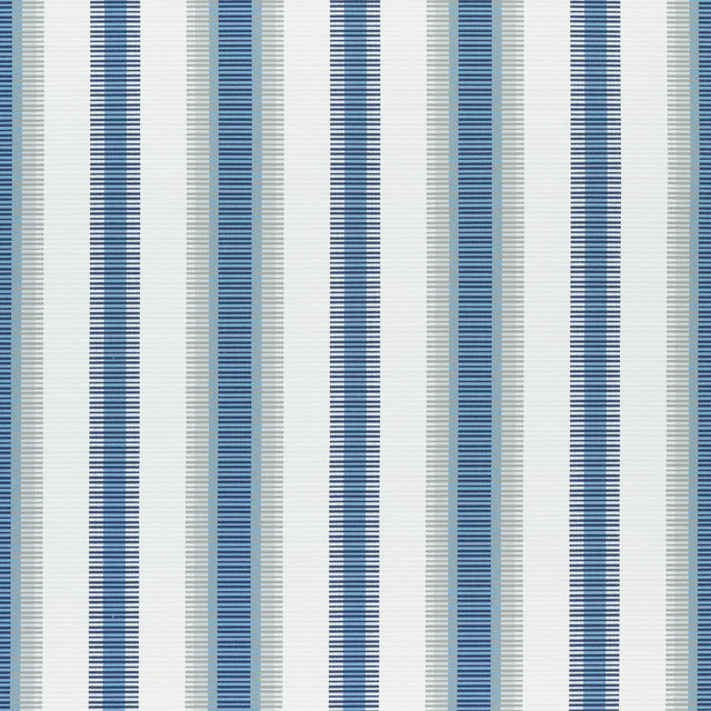 Thibaut Samba Stripe Navy And Nickel Fabric