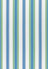Thibaut SAMBA STRIPE Royal Blue and Green Fabric