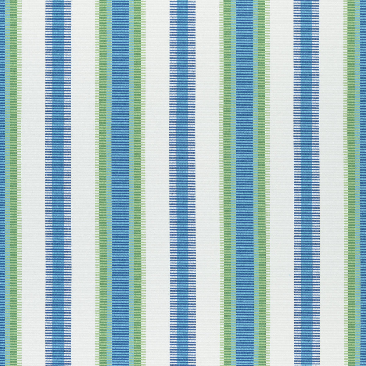 Thibaut Samba Stripe Royal Blue And Green Fabric