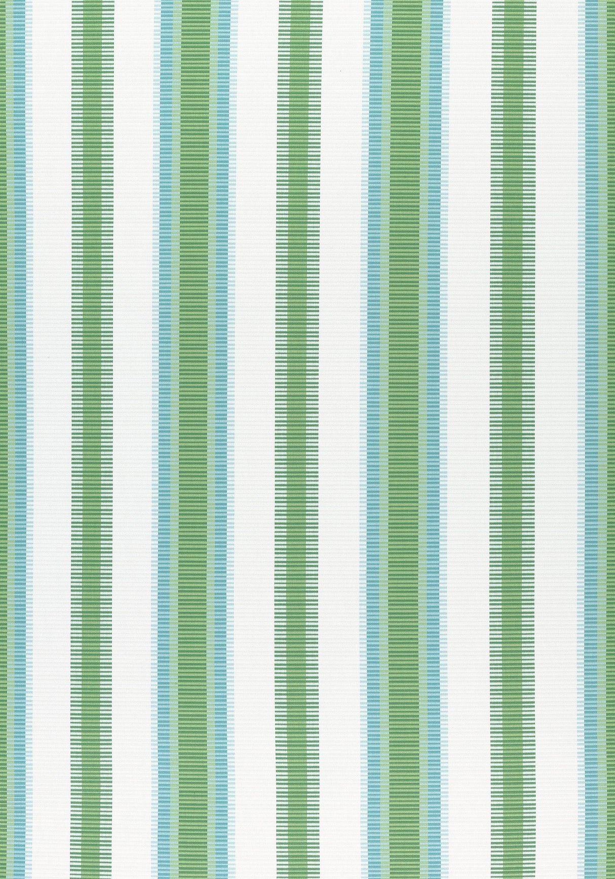 Thibaut SAMBA STRIPE Kelly Green and Pool Fabric
