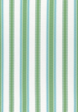 Thibaut SAMBA STRIPE Kelly Green and Pool Fabric