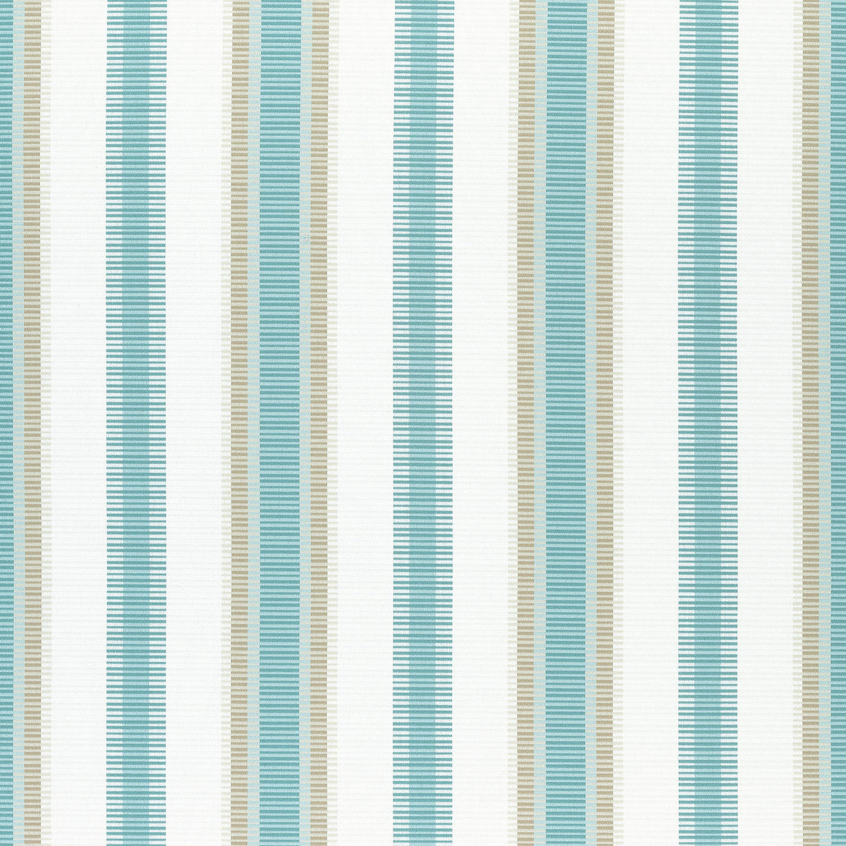 Thibaut Samba Stripe Pool And Sand Fabric